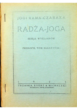 Radża joga 1925 r.