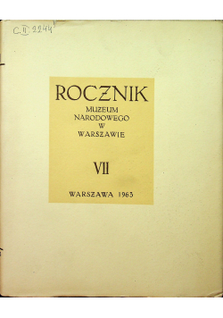 Rocznik Muzeum Narodowego w Warszawie VII