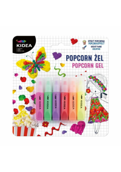 Popcorn żel 6 kolorów Kidea