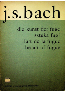 Bach Die kunst der fuge