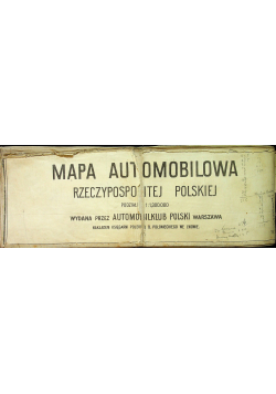 Mapa automobilowa Rzeczypospolitej Polskiej