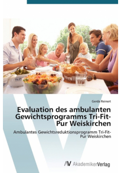 Evaluation des ambulanten Gewichtsprogramms Tri-Fit-Pur Weiskirchen