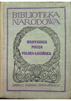 Najstarsza poezja polsko  łacińska