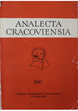 Analecta Cracoviensia XIX
