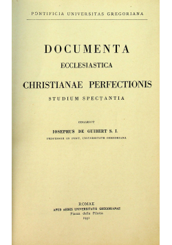 Documenta ecclesiastica christianae perfectionis 1931 r