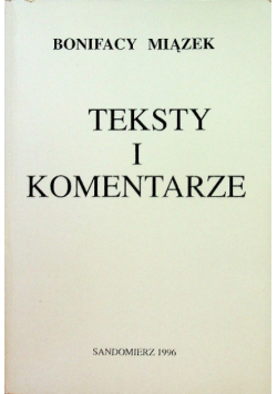Teksty i komentarze