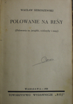 Polowanie na reny 1938 r