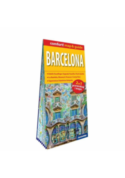 Barcelona map&guide PL laminat 2024