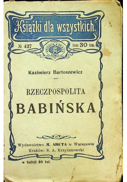 Rzeczpospolita Babińska 1909r