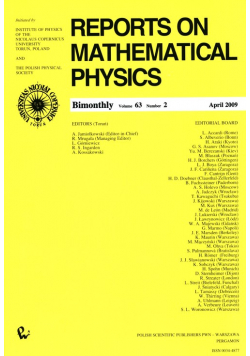Reports on Mathematical Physics 63/2