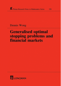 Generalized Optimal Stopping Problems and Financial Markets