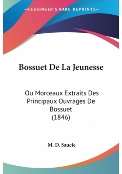 Bossuet De La Jeunesse