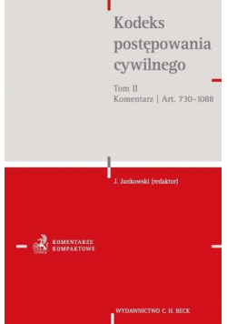 Kodeks postępowania cywilnego tom 2