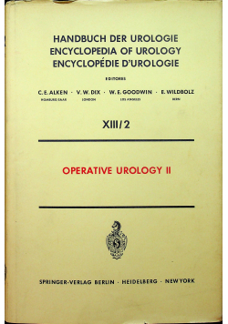 Operative Urology II XIII 2