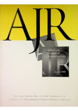 American Journal of Roentgenology. 1999-2001