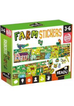 Puzzle Farma z naklejkami HEADU