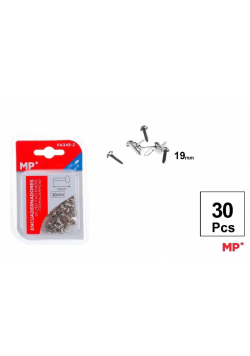 Ćwieki ozdobne srebrne 19mm 30szt