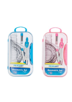 Zestaw szkolny geometryczno-plastyczny 15cm 7 elementów