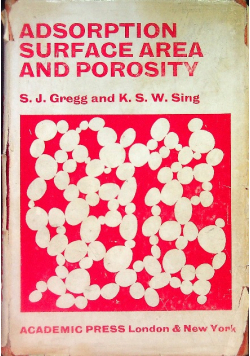 Adsorption surface area and porosity