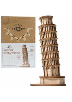 Little Story Drewniane Puzzle Model 3D - Krzywa Wieża w Pizie