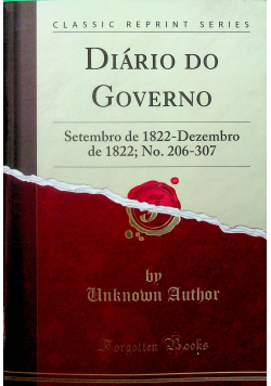 Diario Do Governo Reprint z 1822