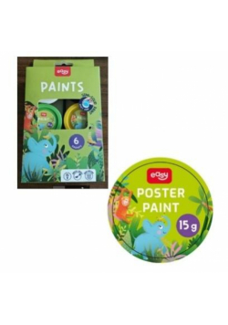 Farby plakatowe 15g x 6 kolorów EASY
