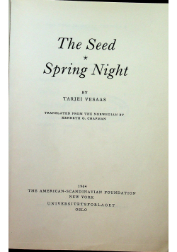 The Seed Spronng Night