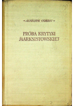 Próba krytyki marksistowskiej