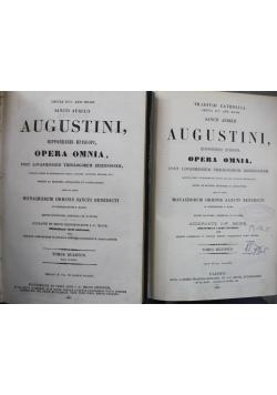 Sancti Aurelii Augustini hipponensis episcopi  Opera Omnia 2 Tomy 1904 r.