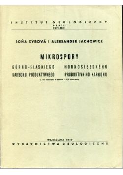 Mikrospory Górno Śląskiego karbonu produktywnego