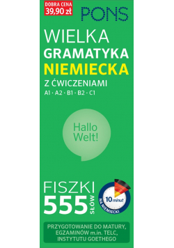 Fiszki 555 słów  Wielka gramatyk niemiecka z ćwiczeniami