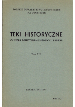 Teki historyczne tom XIII