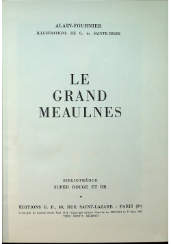 Le grand meaulnes