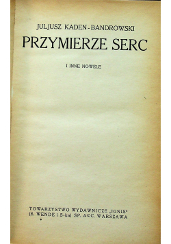 Przymierze Serc ok 1924 r.