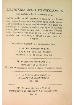 Modlitwa na każdą godzinę 1931 r.