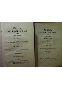 Maria der Chriften Sort 2 tomy 1909 r.