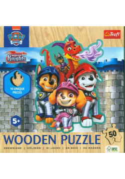 Puzzle drewniane 50 Psi Patrol Przygody z Psim Patrolem