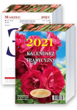 Kalendarz 2021 Tradycyjny z różą KASTOR