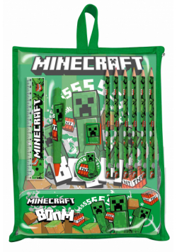 Zestaw piśmienniczy Minecraft 12 elementów MC00040