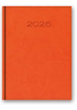 Kalendarz 2025 A5 dzienny vivella pomarańczowy