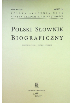 Polski słownik biograficzny Tom XLVII / 3 Zeszyt 194