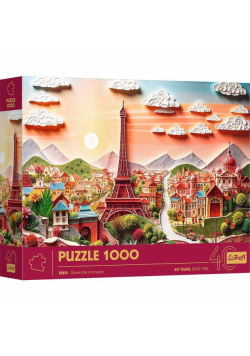 Puzzle 1000 3D 40-lecie Trefl Paryż  40044
