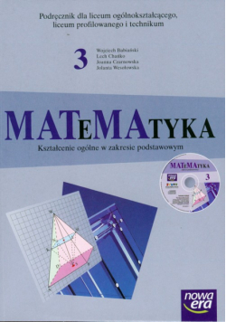 Matematyka 3: Podręcznik z płytą CD