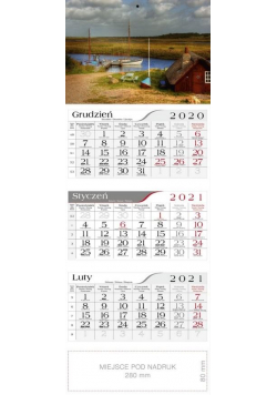 Kalendarz 2021 Trójdzielny Nad jeziorem CRUX