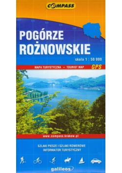 Pogórze.  Rożnowskie. Mapa turystyczna 1:50 000