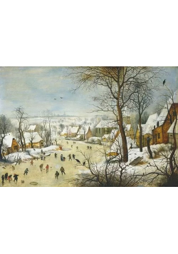 Puzzle Winter Landscape w Skaters 1000