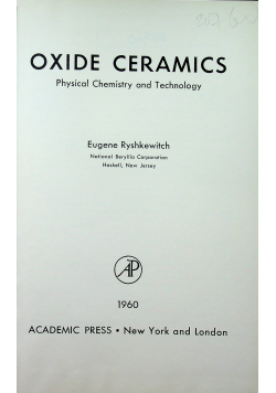 Oxide Ceramics