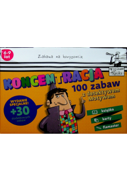 Koncentracja 100 zabaw z detektywem Motywem