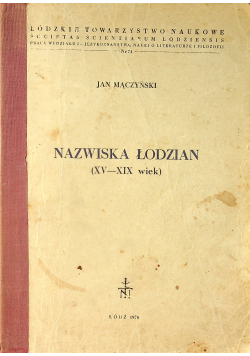 Nazwiska Łodzian