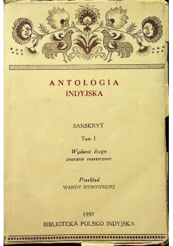 Antologia indyjska tom 1 wydanie drugie
